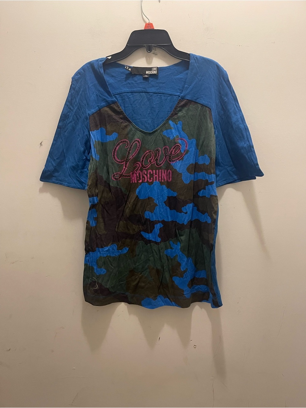 Love Moschino Fatigue Print Tee Shirt